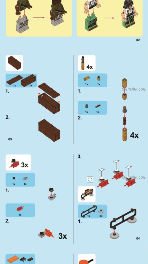 Tháp Canh Quân Sự SEMBO 11717 hướng dẫn lắp ráp SEMBO 11717 Dự Án Black Gold: Tháp Canh Quân Sự