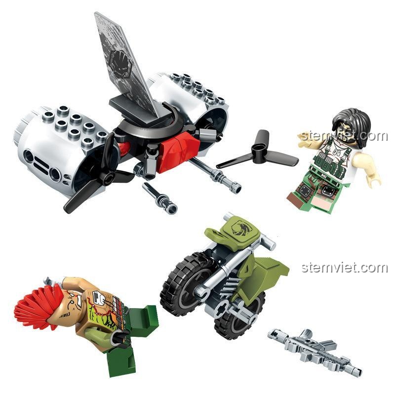 SEMBO 11720 Black Gold: Khu Vực Phòng Thủ Căn Cứ - Tuần Tra Biên Giới - Các nhân vật và phương tiện đi kèm