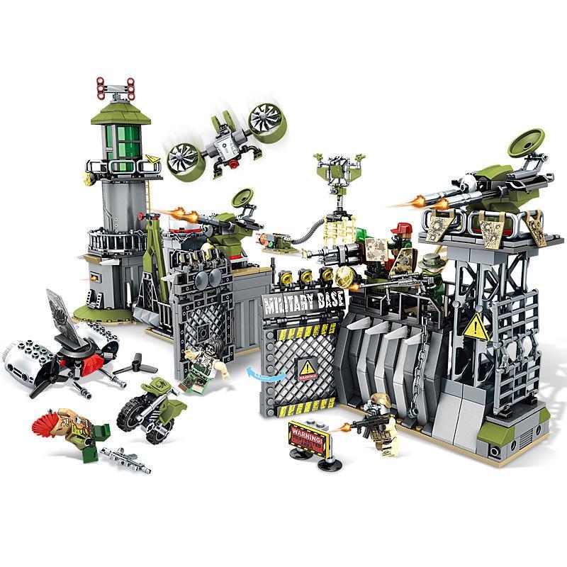 SEMBO 11720 Black Gold: Khu Vực Phòng Thủ Căn Cứ - Tuần Tra Biên Giới - Toàn cảnh mô hình