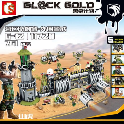 SEMBO 11720 Black Gold: Khu Vực Phòng Thủ Căn Cứ - Tuần Tra Biên Giới Hướng dẫn lắp ráp SEMBO 11720 Máy bay không người lái quân sự PDF gốc chất lượng cao