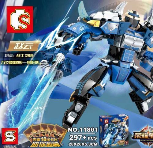 Bộ lắp ráp SEMBO 11801 Robot Triệu Vân Vương Giả Vinh Diệu 297 mảnh ghép, đồ chơi lắp ráp robot cho bé trai 6-12 tuổi giá tốt