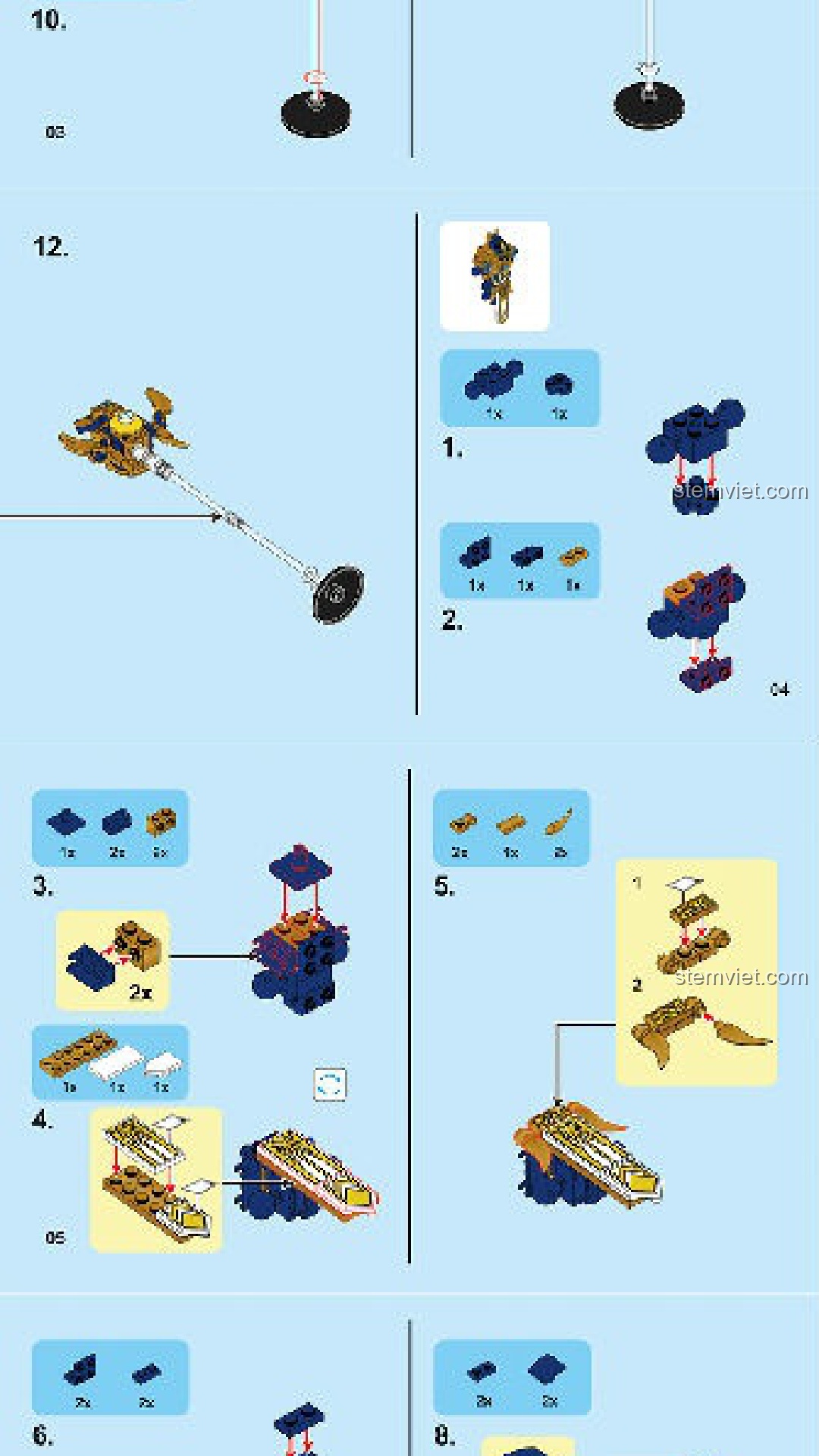 Dương Tiễn SEMBO 11805 sách lắp ghép SEMBO 11805 Tướng Dương Tiễn trong game Honor of Kings