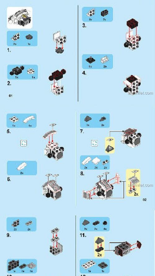 Bạch Khởi SEMBO 11806 hướng dẫn lắp ghép SEMBO 11806 Tướng Bạch Khởi