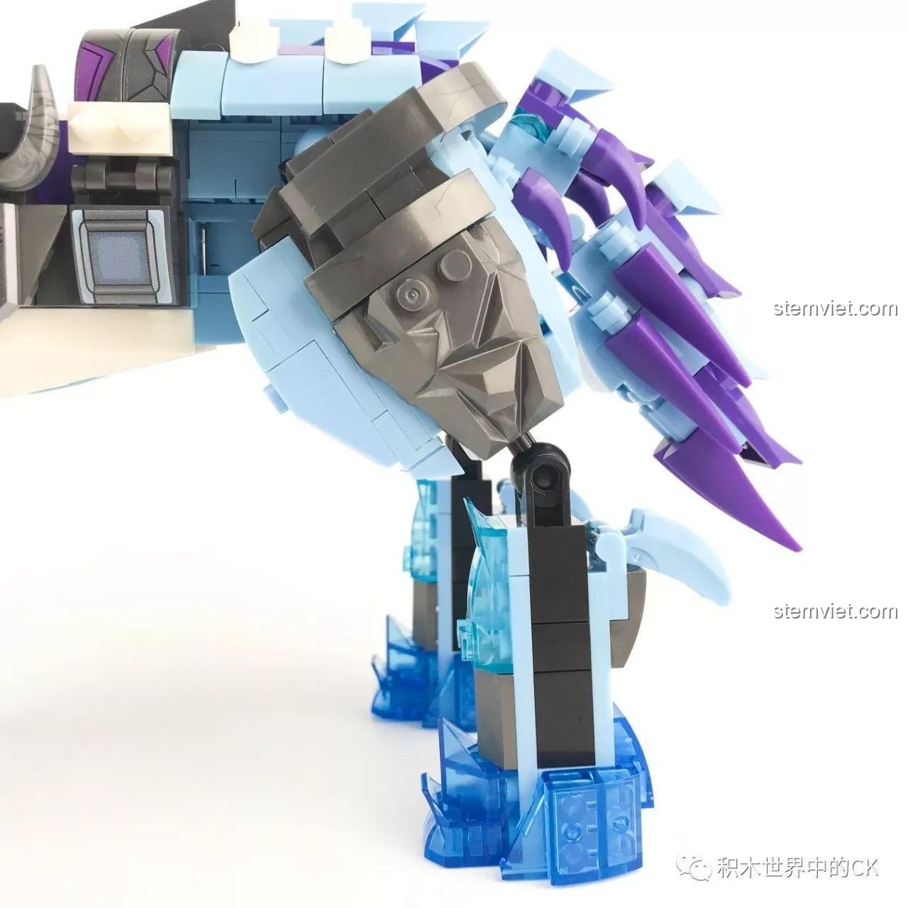 Cận cảnh phần đuôi ngựa được tạo hình đẹp mắt trong bộ đồ chơi SEMBO 11894.