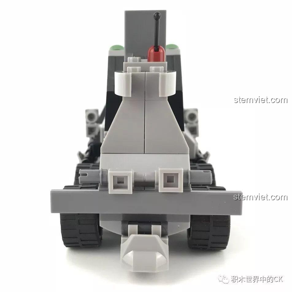 Xe Tên Lửa Siêu Thanh SEMBO 12171 nhìn từ trên cao, thể hiện bố cục tổng thể và các chi tiết nhỏ, đồ chơi lắp ghép chất lượng cao.