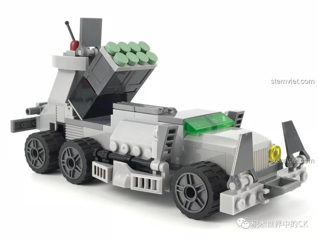 Hướng dẫn lắp ráp và bộ nhãn dán của bộ lắp ghép SEMBO 12173, chi tiết cho mô hình máy bay tấn công bầu trời