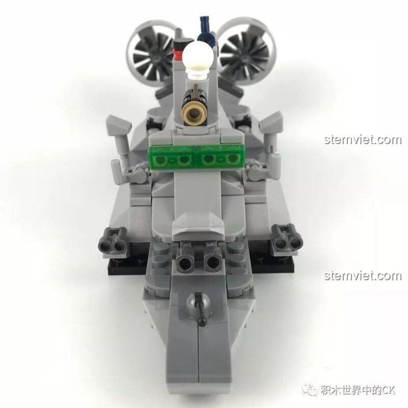 Mô hình Tàu Tuần Tra Tốc Độ Cao nhìn trực diện bộ lắp ráp SEMBO 12173 Đội Hải Quân Nộ Hải, đồ chơi xây dựng cho bé trai 6 tuổi.