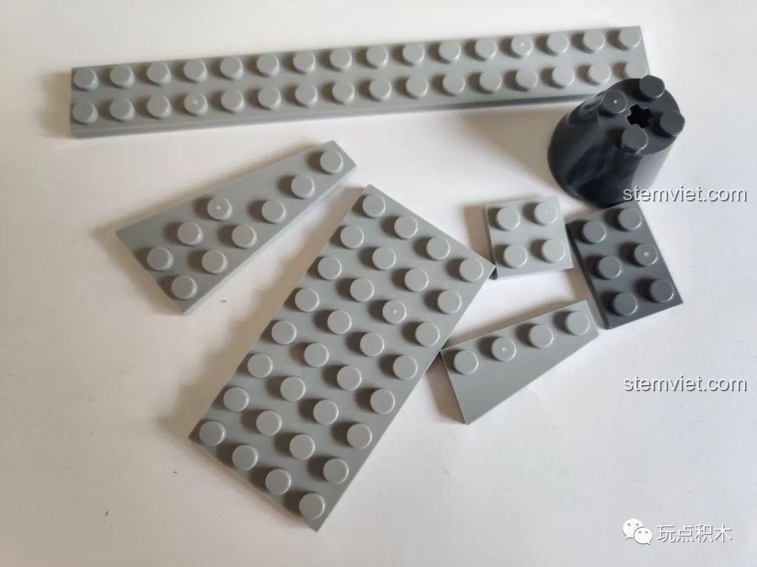 Góc nhìn nghiêng của minifigures bộ lắp ráp SEMBO 202037.