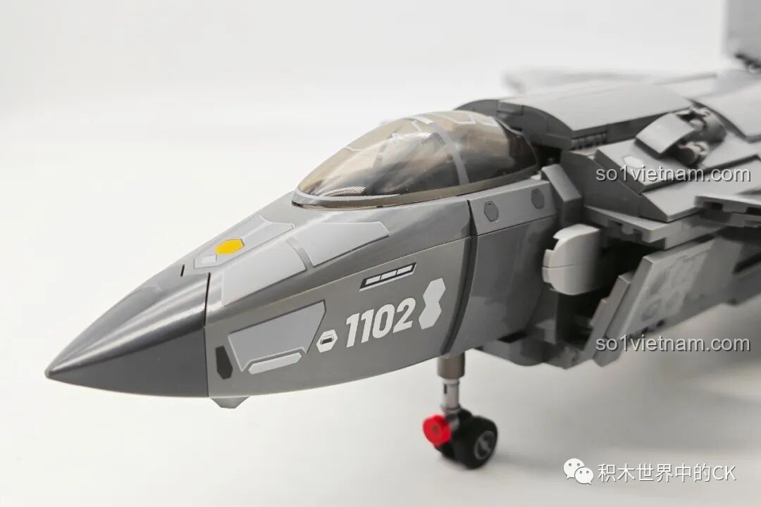 Mô hình SEMBO 202198 J-20C với đèn LED sáng toàn thể