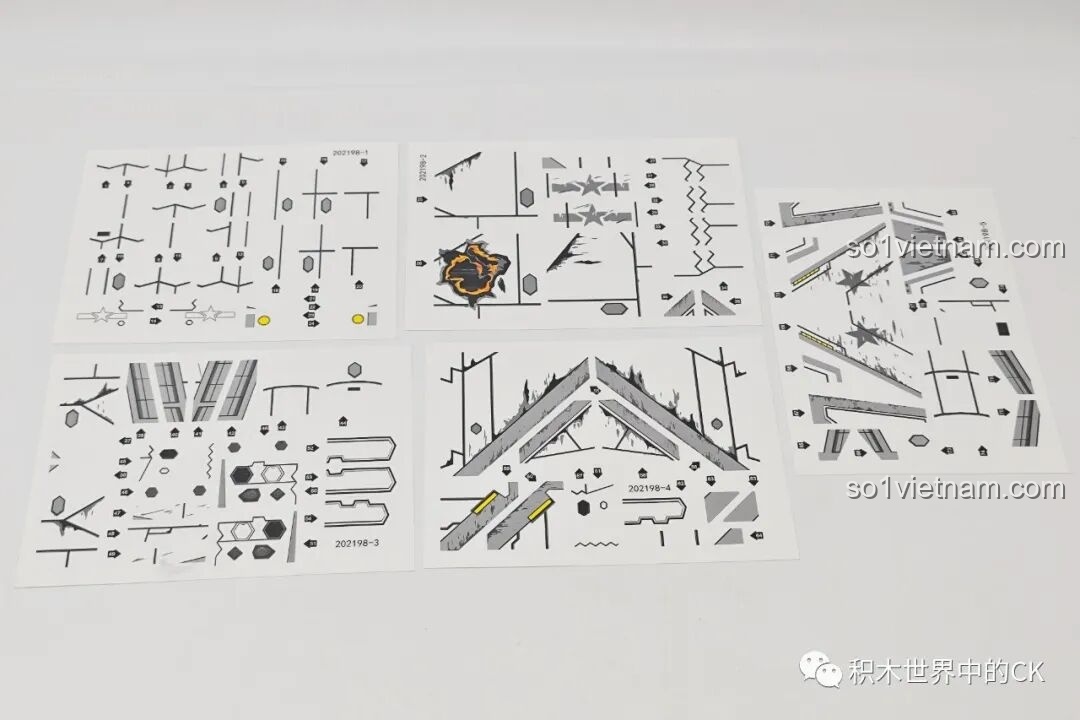 Các bộ sticker trang trí cho SEMBO 202198 J-20C