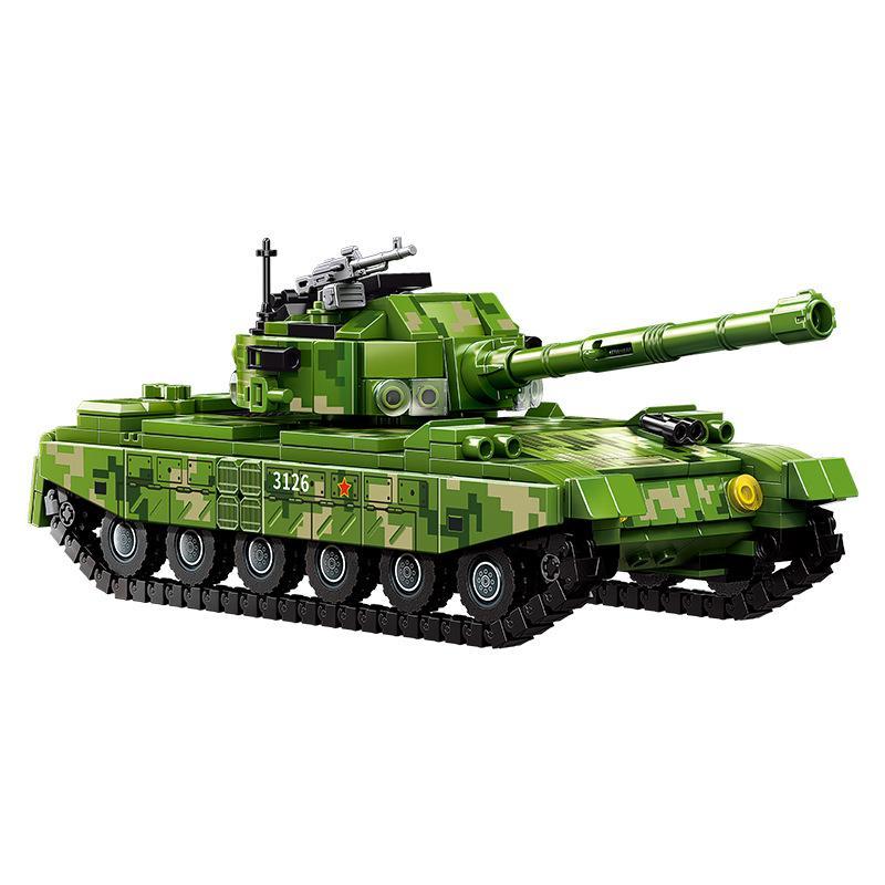 Bộ lắp ráp Xe Tăng Chiến Đấu Chủ Lực Type 88 SEMBO Block 203124, đồ chơi mô hình quân sự cho bé trai 6 tuổi, giá tốt.