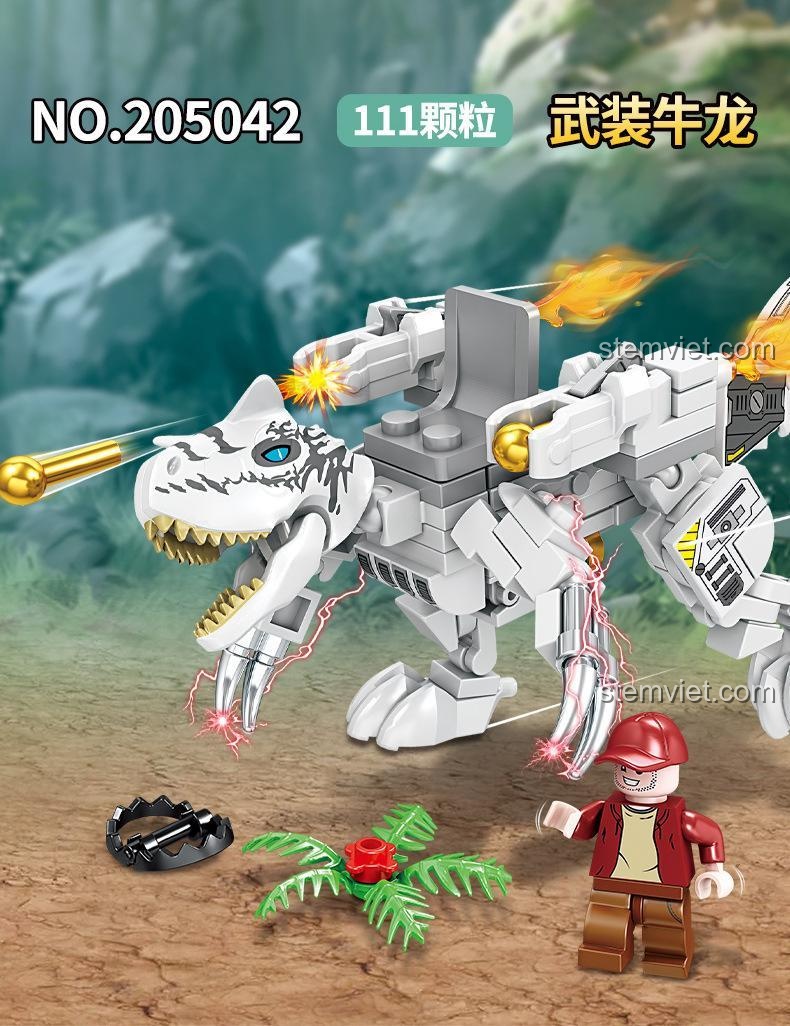 Mô hình Robot Khủng Long Carnotaurus SEMBO 205042 với 111 chi tiết, chất lượng cao, giá rẻ.