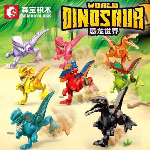 Bộ đồ chơi Khủng long SEMBO 205061 Thế giới Khủng long đầy màu sắc, phù hợp bé trai 6 tuổi, giá tốt.