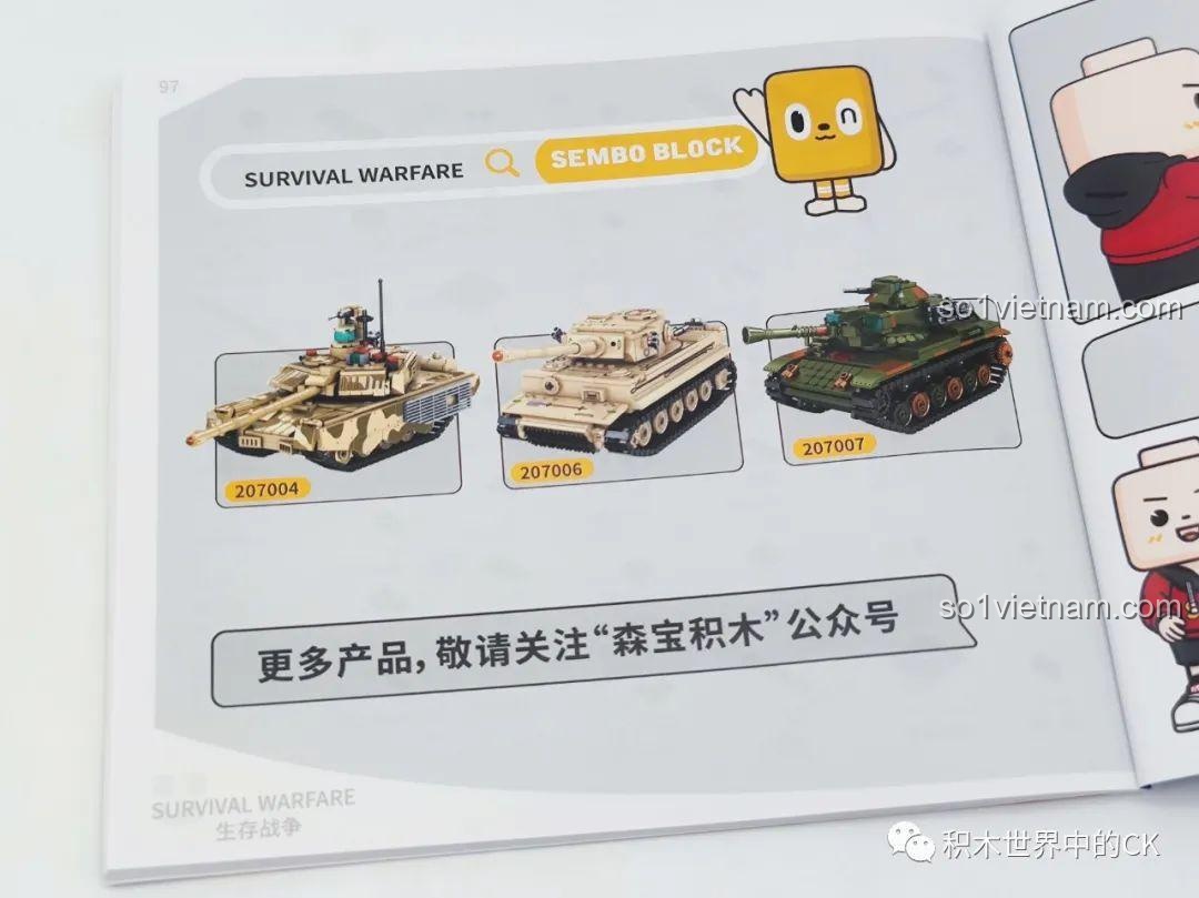 Quá trình lắp ráp phần thân xe tăng Leopard 2A6 từ bộ SEMBO 207003.