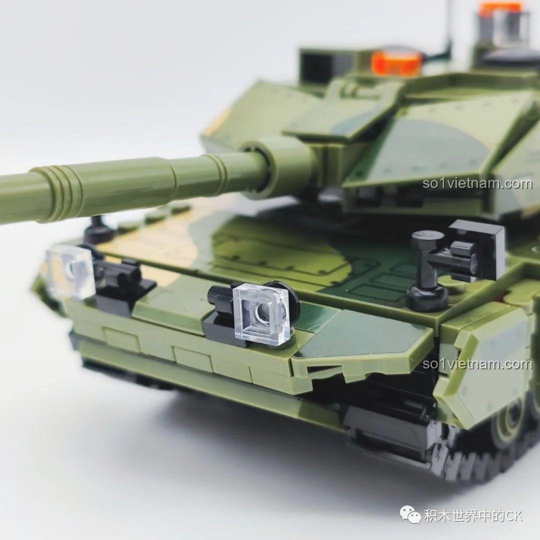 Chi tiết phần thân xe tăng Leopard 2A6 trong bộ SEMBO 207003.