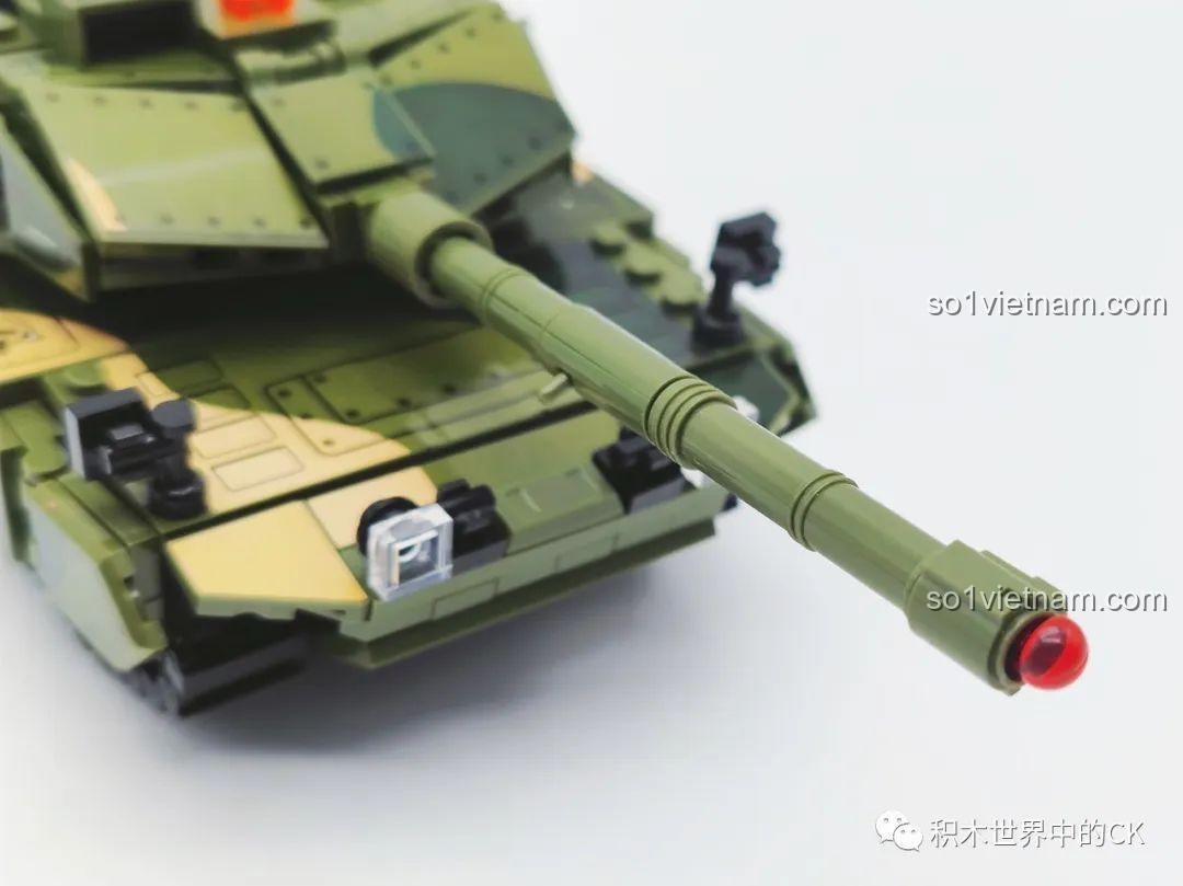 Cận cảnh các chi tiết trên tháp pháo xe tăng Leopard 2A6 trong bộ SEMBO 207003.