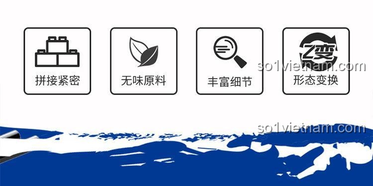 Các tính năng lắp ráp của xe tăng T90S Survival Warfare SEMBO 207004: ghép nối, không độc hại, chi tiết, biến đổi