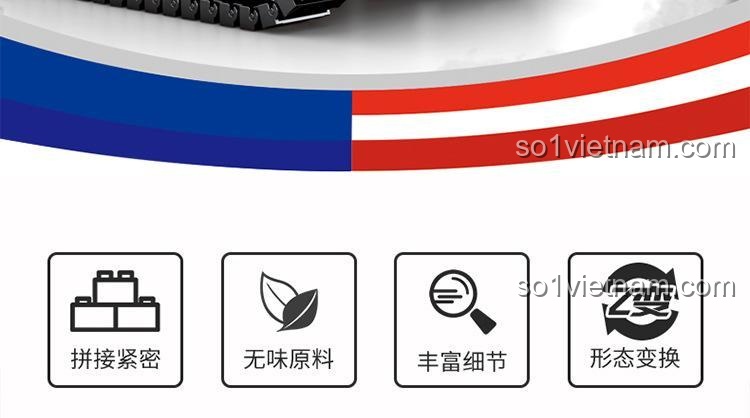 SEMBO 207006 Xe tăng Tiger I Chiến tranh Sinh tồn - Mô hình xe tăng Tiger I màu vàng, tháp pháo xoay được, cửa mở được, phù hợp bé trai 6 tuổi