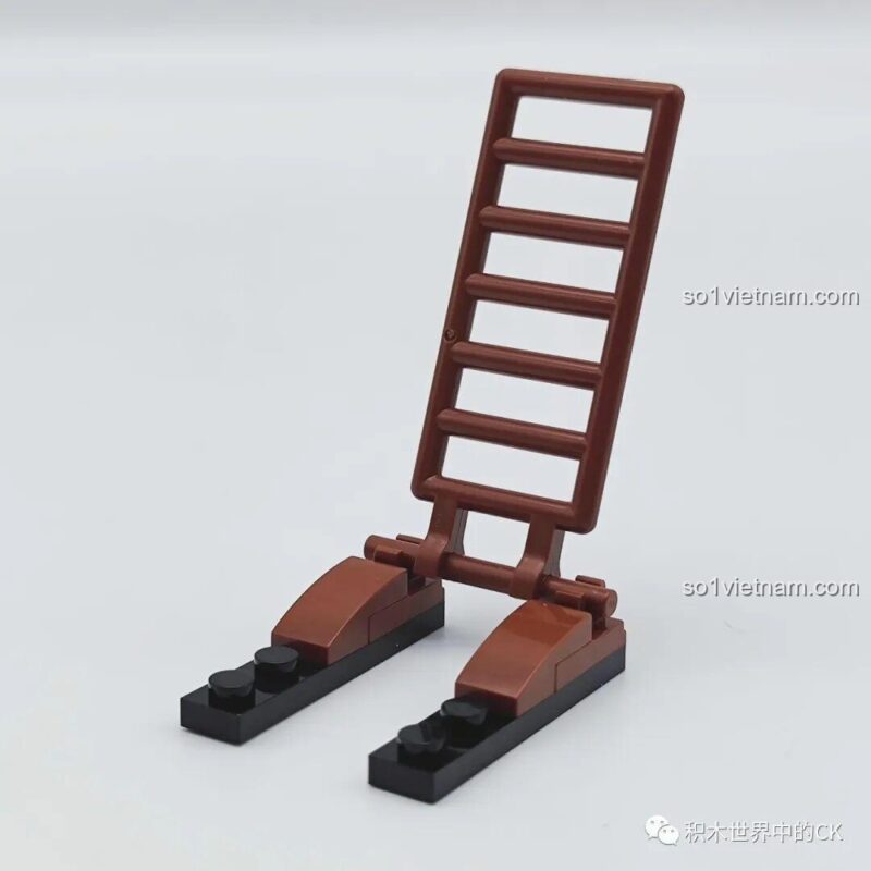 Các minifigures từ bộ lắp ghép SEMBO 207125 Máy bay chiến đấu F-35 nhìn từ bên cạnh.