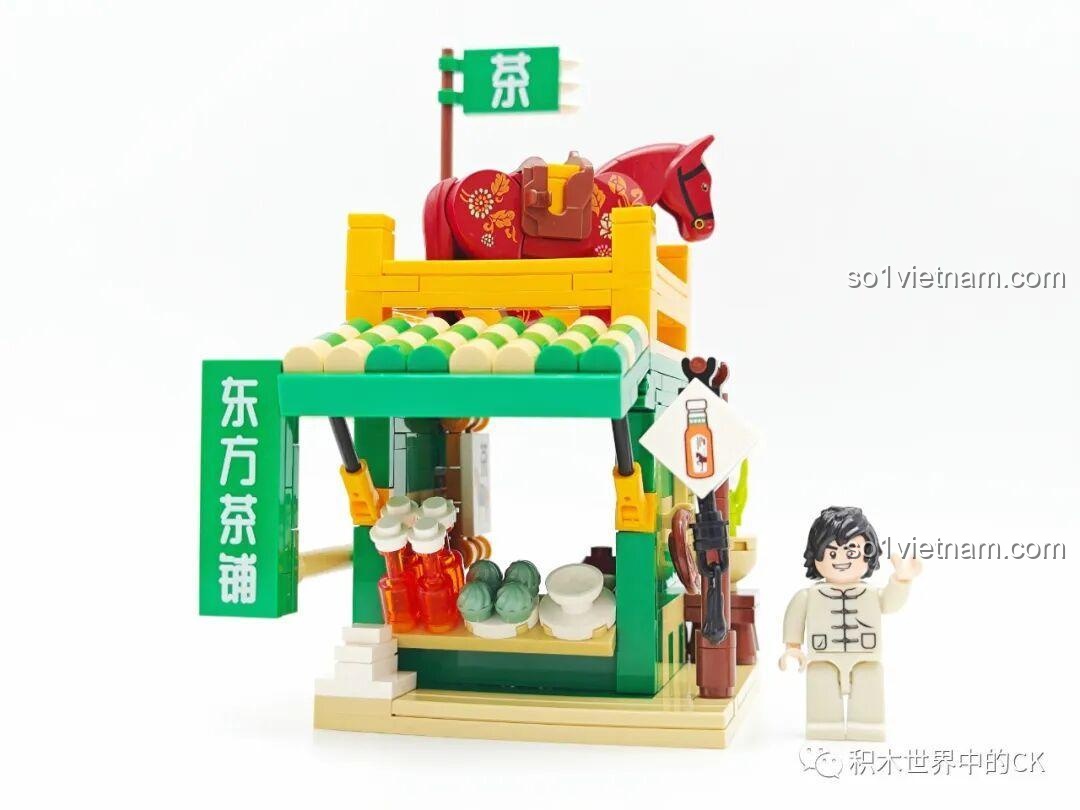 Nhân vật minifigure đi kèm bộ SEMBO 301094 Oriental Leaf - Trà Hoa Nhài