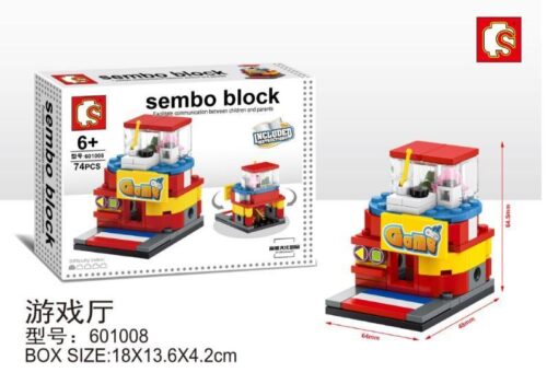 Bộ lắp ghép Máy Gắp Thú Mini SEMBO 601008, đồ chơi mô hình giá rẻ cho bé trai và bé gái 6 tuổi.