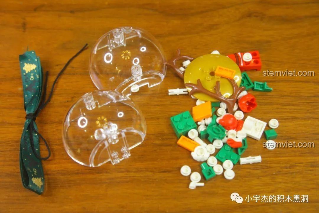 Hoàn thiện quả cầu pha lê Cây thông Noel từ Bộ 4 Quả Cầu Pha Lê Giáng Sinh SEMBO 601155A