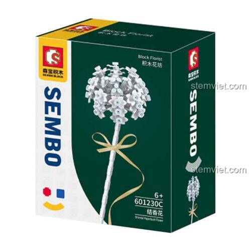 Đồ chơi lắp ghép Hoa Kết Hương SEMBO 601230C chất lượng cao, bộ xếp hình hoa trang trí