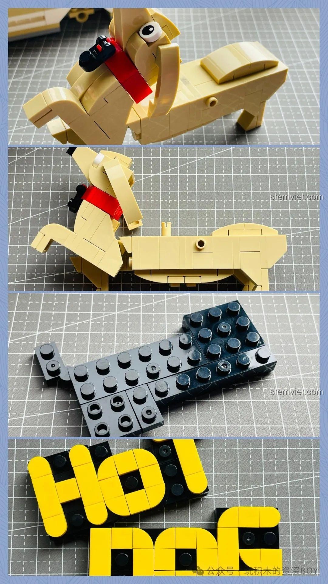 Chi tiết bếp và quạt hút mùi trong bộ lắp ghép 601301 Xe bán hot dog, thể hiện sự tỉ mỉ trong thiết kế.