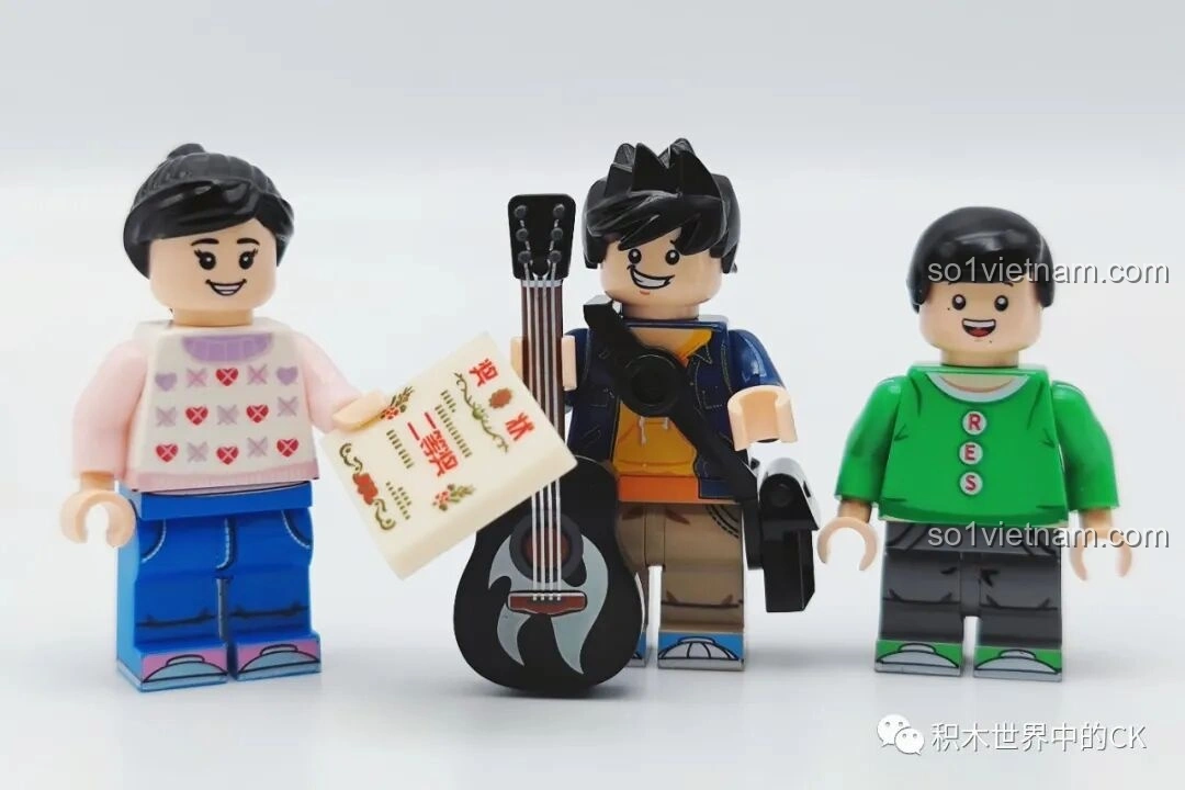 Các minifigures ekip làm phim trong đồ chơi lắp ghép Căn hộ Gia Hữu Nhi Nữ SEMBO 601310.