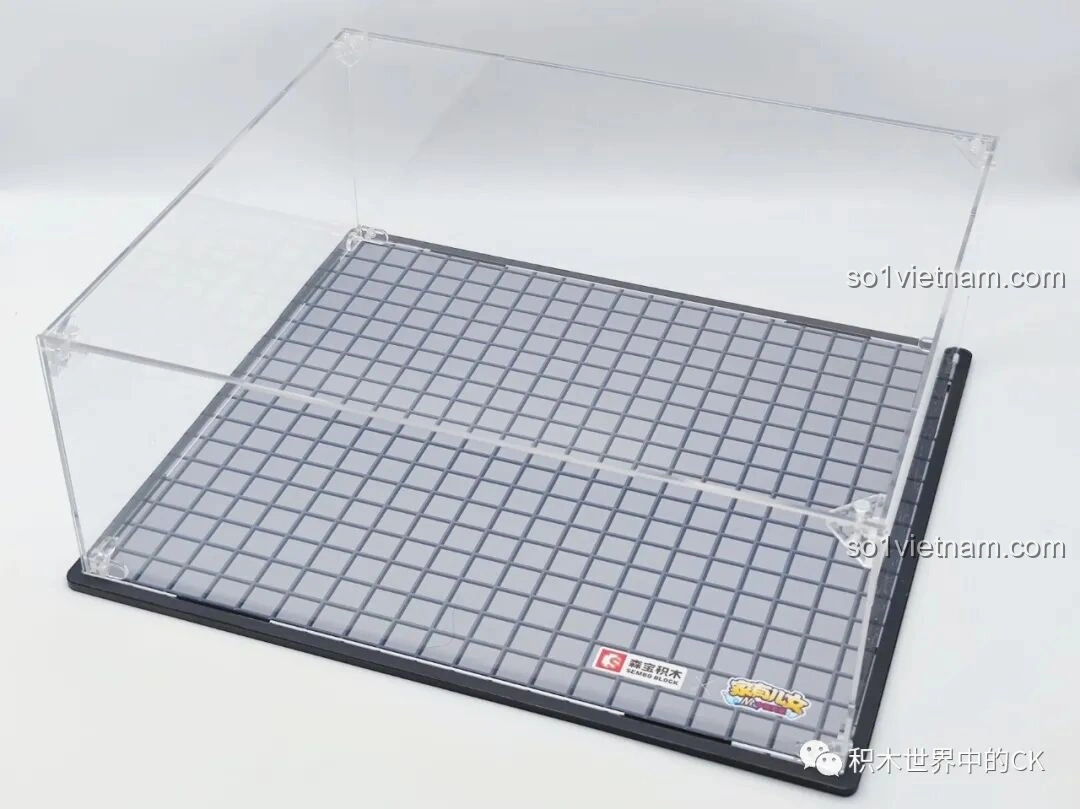 Mô hình đồ chơi lắp ghép Căn hộ Gia Hữu Nhi Nữ SEMBO 601310 trong hộp trưng bày từ góc khác.