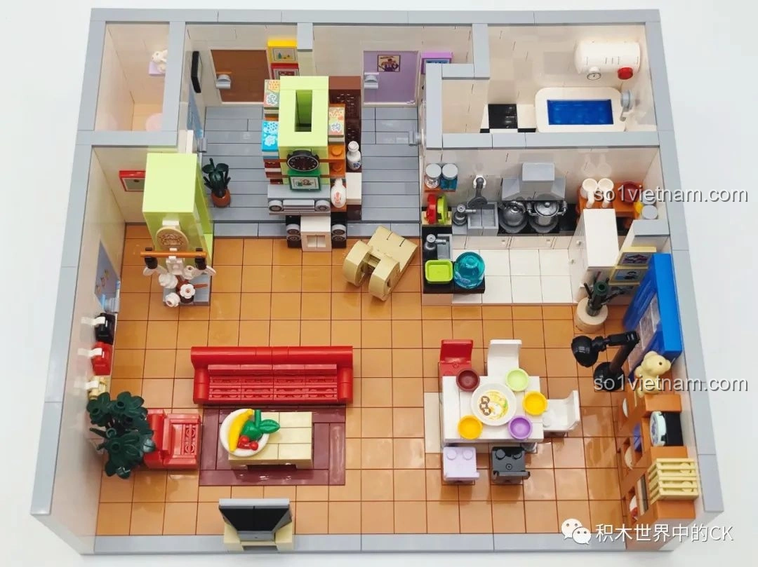 Chi tiết cửa ra vào và trang trí tường trong bộ Phim trường Gia Hữu Nhi Nữ SEMBO 601310.