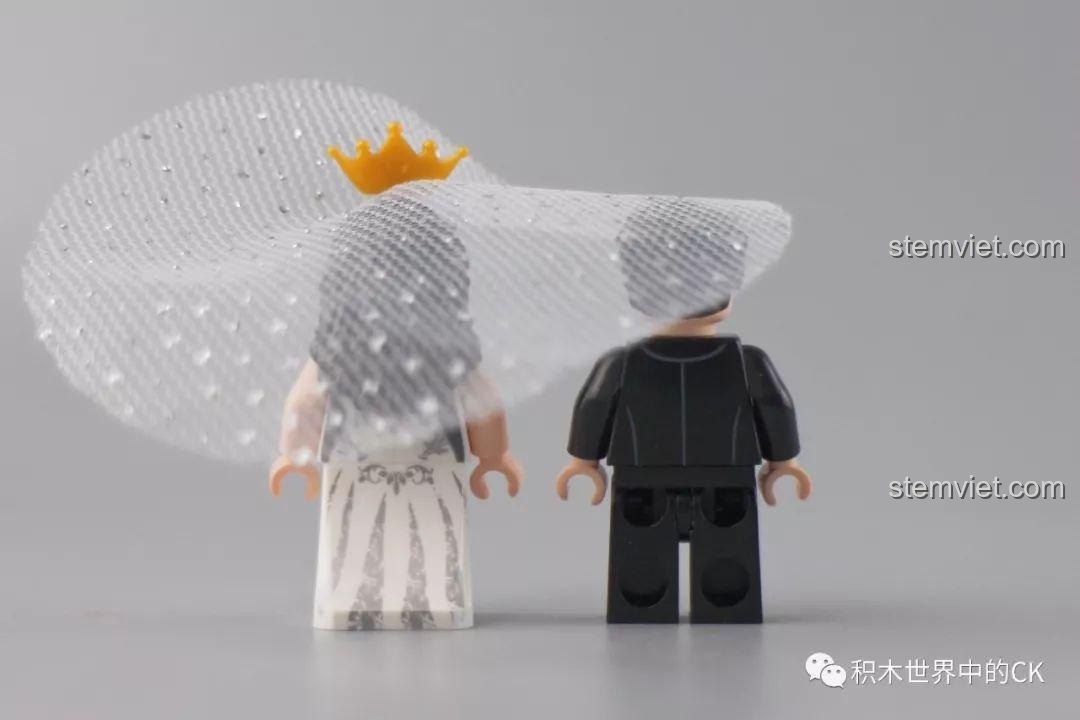 Đồ chơi mô hình Bánh cưới 601400, đồ chơi xây dựng Mô hình bánh kem 01400, Sembo 601400 Bánh kem, Sembo Hộp quà 01400, minifigure cô dâu chú rể.