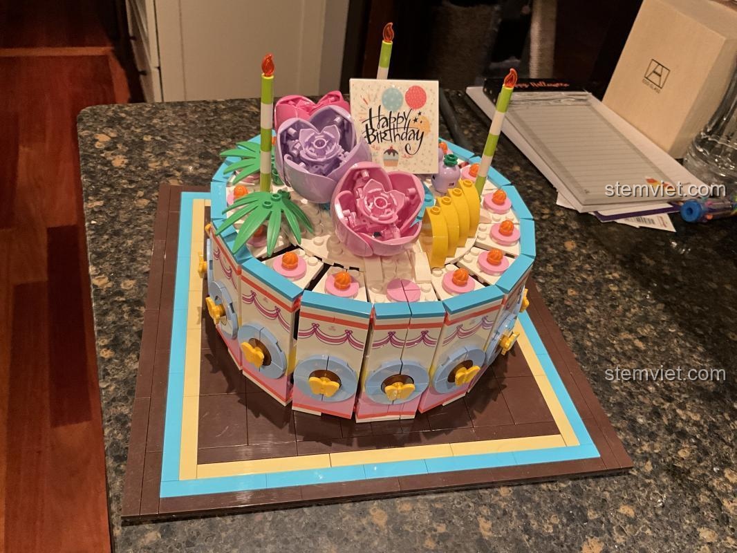 Sembo Hộp quà 01400, Bánh kem Sembo 601400, Hộp quà 601400, mô hình bánh kem hộp quà chất lượng cao, phù hợp bé gái 6 tuổi.