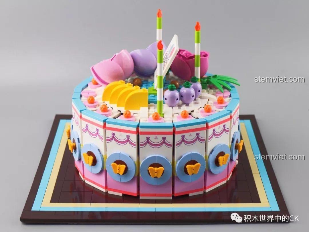 Đồ chơi mô hình Hộp quà bí mật Sembo, Bánh kem 01400, Hộp quà 1400, Bánh sinh nhật 01400, mô hình bánh kem hoàn chỉnh.