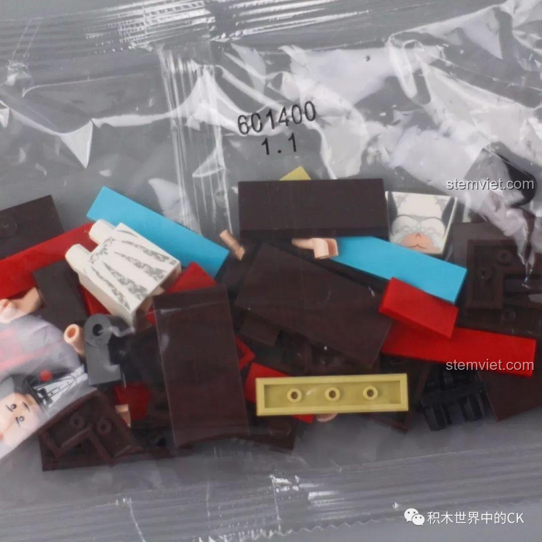 Hộp quà 601400, Bánh sinh nhật 1400, Mô hình bánh kem 01400, Hộp quà bí mật 1400, chi tiết mảnh ghép trong túi.