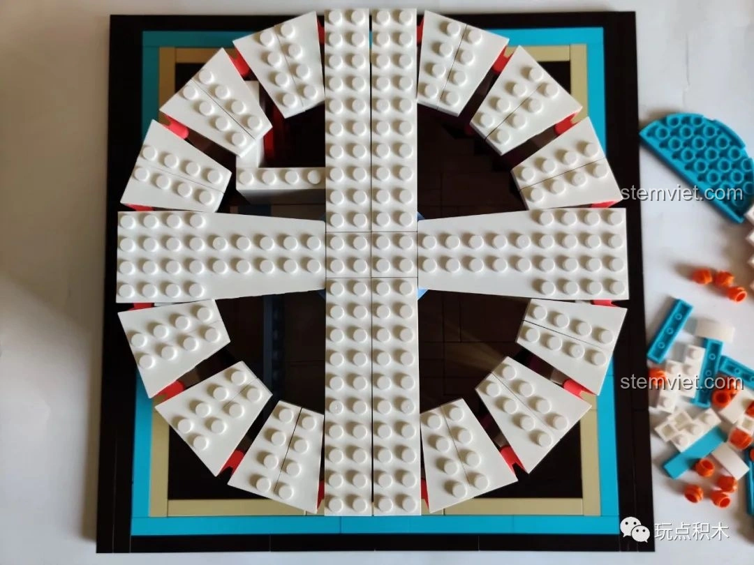 Hoàn thành phần 'đóng nắp' bánh của Sembo 601400 Bánh Kem Hộp Quà