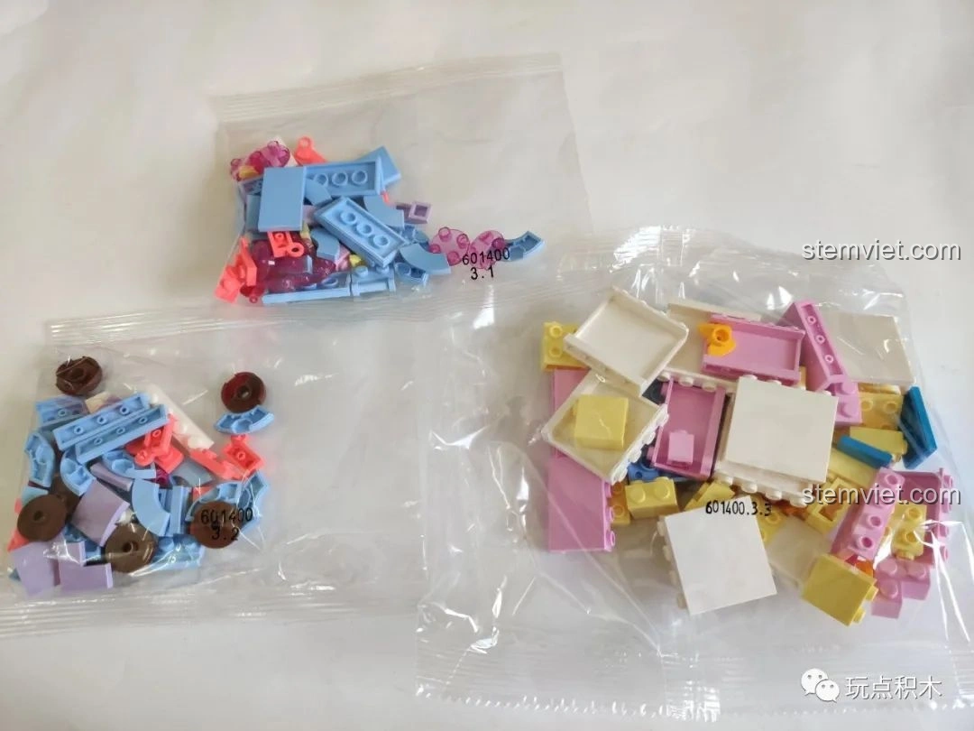 Túi mảnh ghép số 3 của bộ Sembo 601400 Bánh Kem Hộp Quà