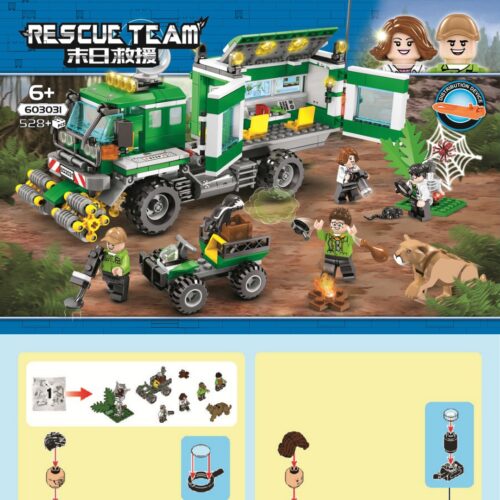 Xe Nghiên Cứu Di Động Rừng Xanh SEMBO 603031 hướng dẫn lắp ráp SEMBO 3031 Xe Thám Hiểm Rừng