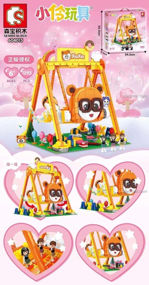 SEMBO 604015 XiaXia XiaXia bộ đồ chơi lắp ráp cho bé gái 6 tuổi 1293 chi tiết