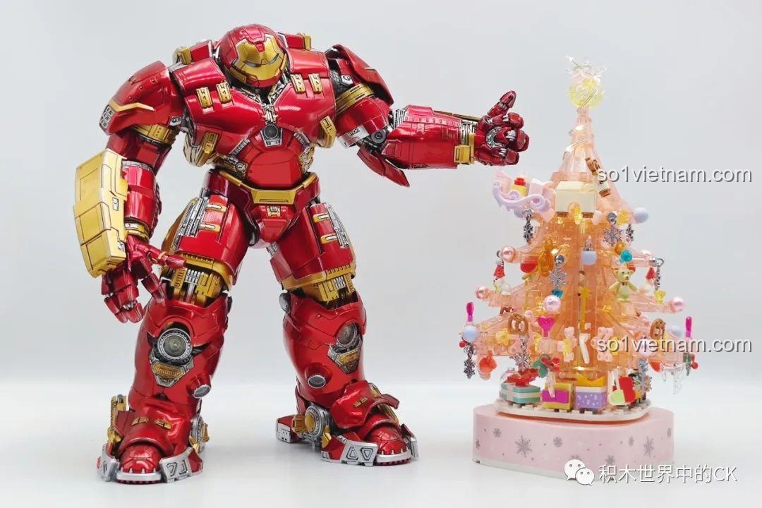 Ngôi sao và vòng nguyệt quế trên đỉnh Cây Thông Âm Nhạc 605024, chi tiết hoàn thiện tinh xảo, biểu tượng của mùa Giáng Sinh an lành, giá tốt