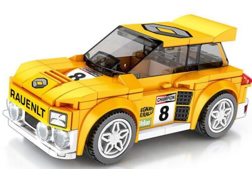 Bộ lắp ghép xe đua Rally Renault R5 Maxi Turbo SEMBO 607038 màu vàng, đồ chơi mô hình cho bé trai 6 tuổi giá rẻ.