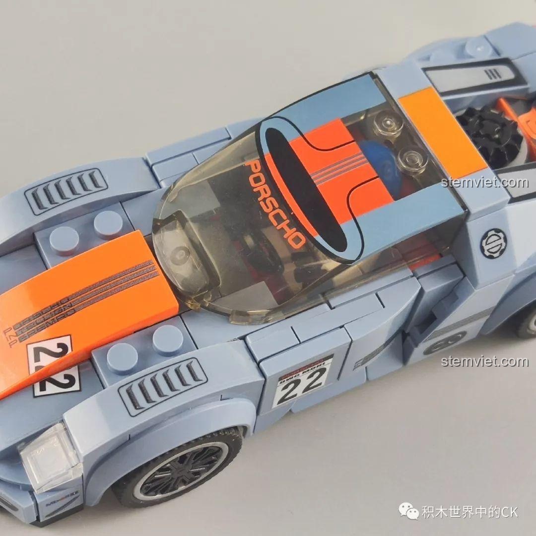 Tờ decal dán cho bộ lắp ghép Sembo 607051 BMW Z4, với các logo nhà tài trợ và số 19.