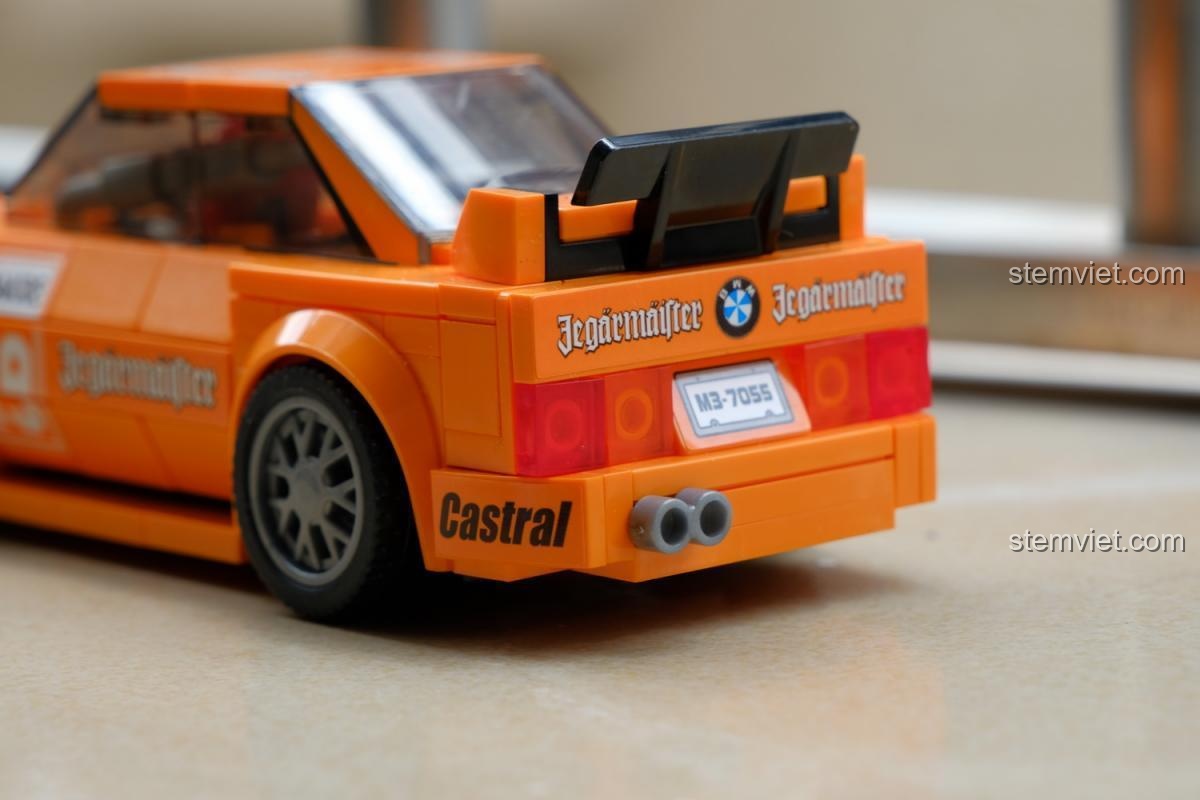 SEMBO 607055 BMW E30 M3 DTM Jagermeister mô hình xe đua phía sau