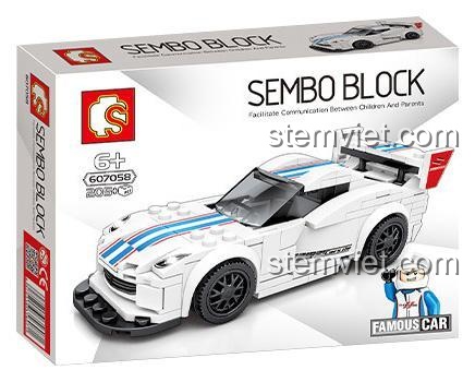 Hộp bộ lắp ráp Xe Đua Dodge Viper ACR SEMBO 607058, đồ chơi mô hình xe đua cho bé trai 6 tuổi, giá tốt