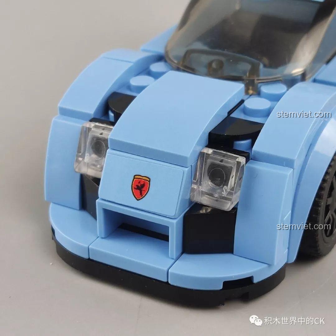 Chi tiết cạnh bên của siêu xe SEMBO 607060 Apollo S, với đường nét thân xe.