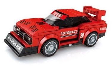 Mô hình xe đua Nissan KY910 Bluebird Super Silhouette SEMBO 607098 198 mảnh, đồ chơi lắp ráp xe đua cho bé trai 6 tuổi, giá tốt