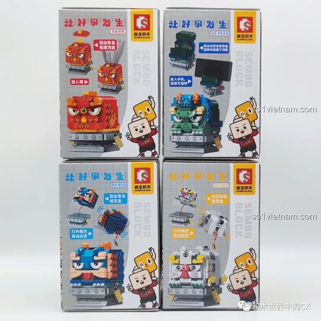 Mở hộp mẫu Bạch Hổ Lắc Lư của bộ SEMBO 608051