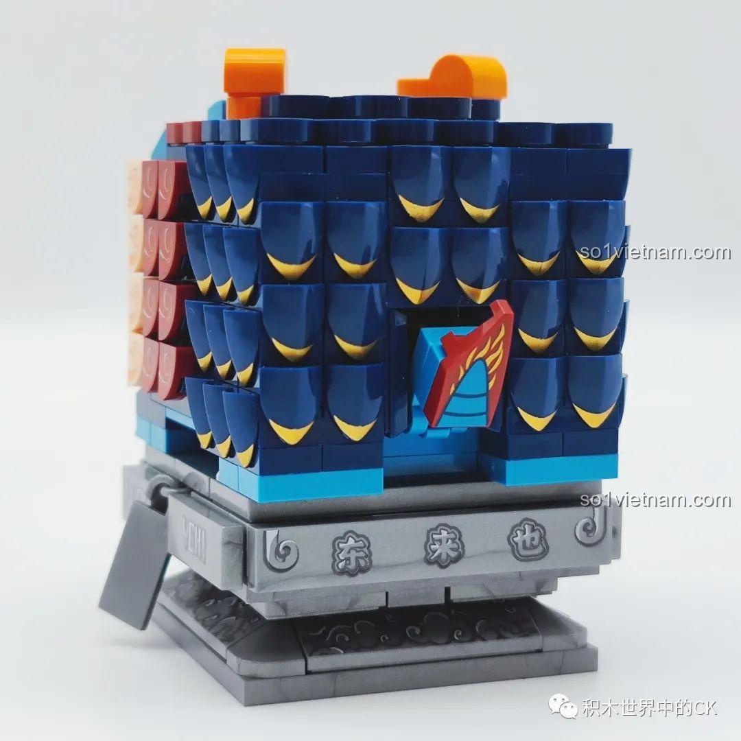 Các mẫu Tứ Linh sau khi lắp ráp từ bộ SEMBO 608051 nhìn từ cạnh bên