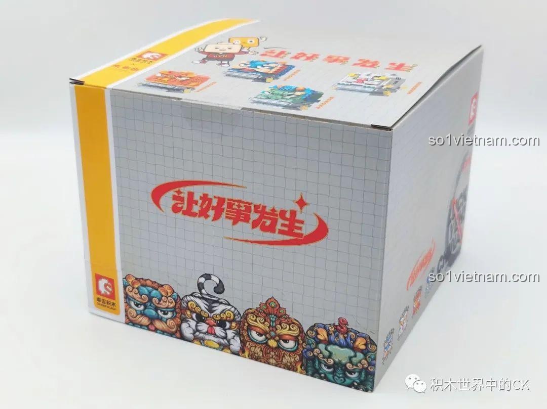 Hộp sản phẩm SEMBO 608053 hiển thị các mẫu lắp ráp