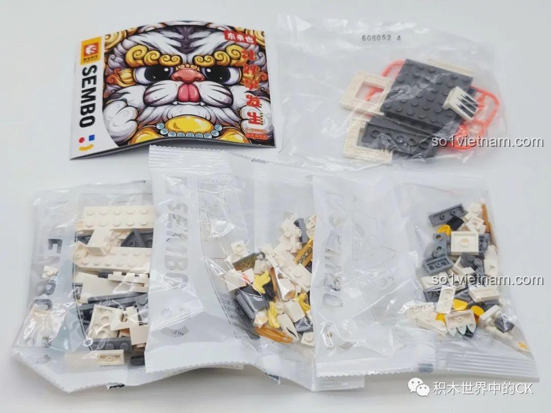 Mô hình Chu Tước SEMBO 608053 với thẻ may mắn Bình An